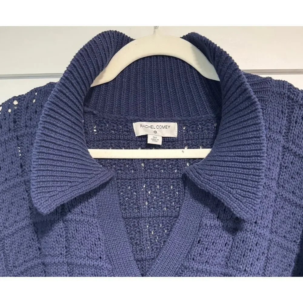 RACHEL COMEY x Target Polo Pullover Chunky Knit Collared Sweater Size 3X